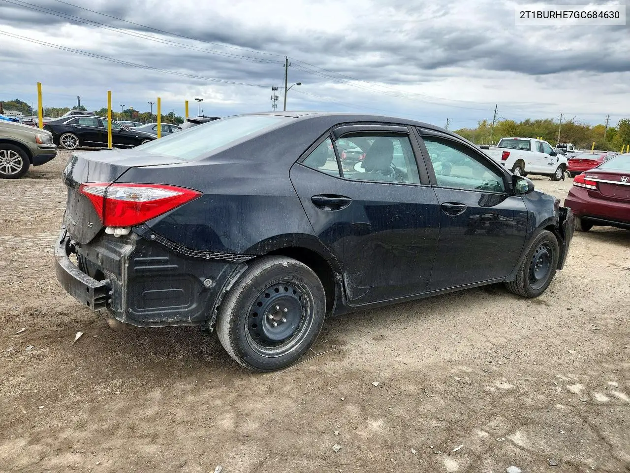 2016 TOYOTA COROLLA VIN 2T1BURHE7GC684630 — фото 3