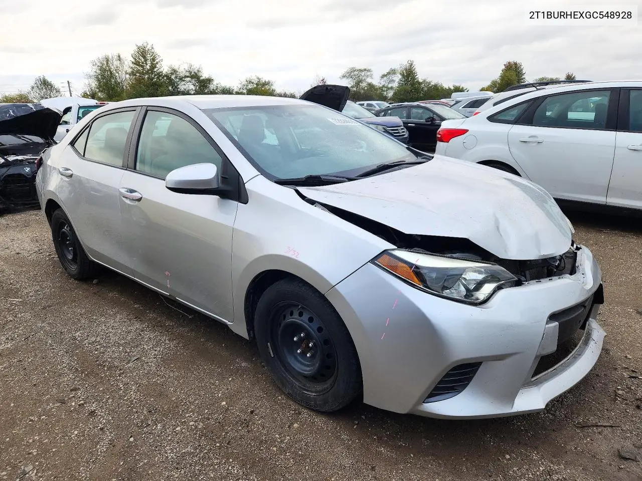 2016 TOYOTA COROLLA VIN 2T1BURHEXGC548928 — фото 4