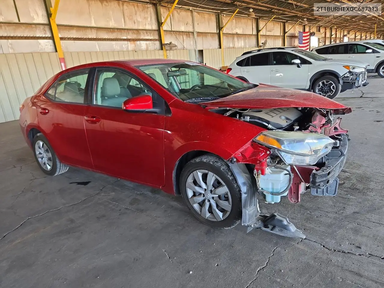 2016 TOYOTA COROLLA VIN 2T1BURHEXGC687313 — фото 4