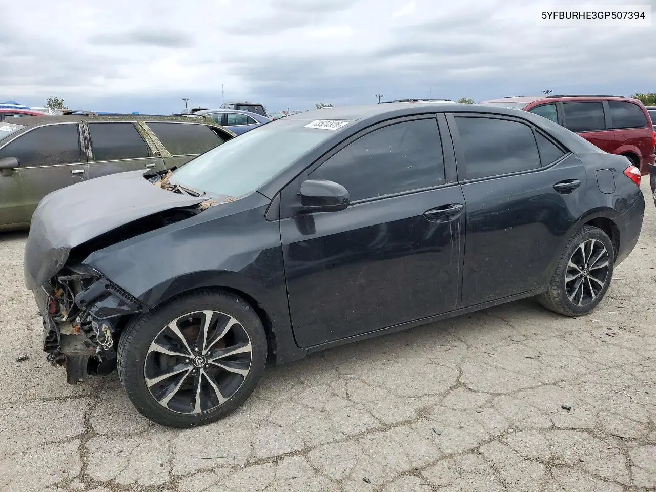 TOYOTA COROLLA 2016, VIN 5YFBURHE3GP507394