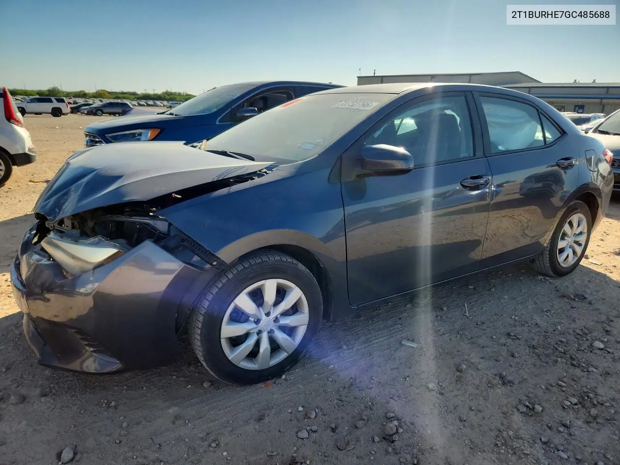 TOYOTA COROLLA 2016, VIN 2T1BURHE7GC485688