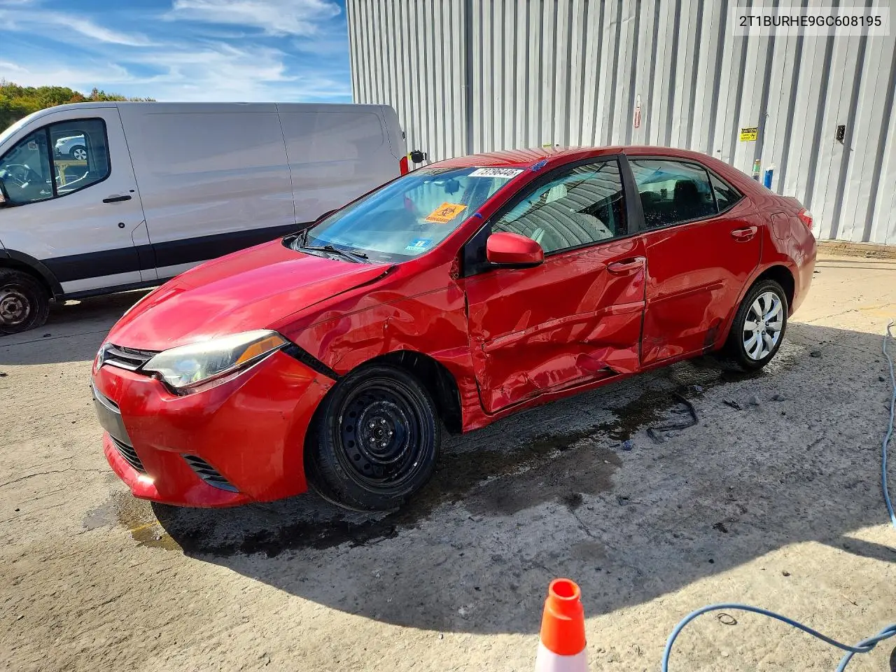 TOYOTA COROLLA 2016, VIN 2T1BURHE9GC608195