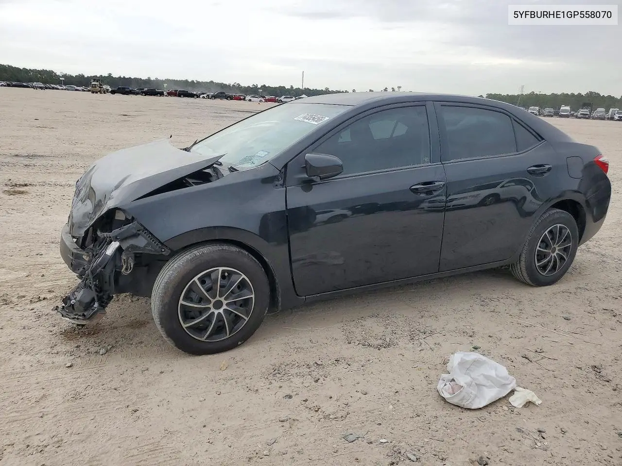 TOYOTA COROLLA 2016, VIN 5YFBURHE1GP558070