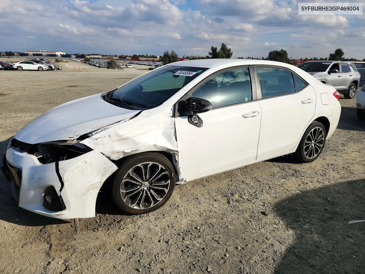 TOYOTA COROLLA 2016, VIN 5YFBURHE3GP469004