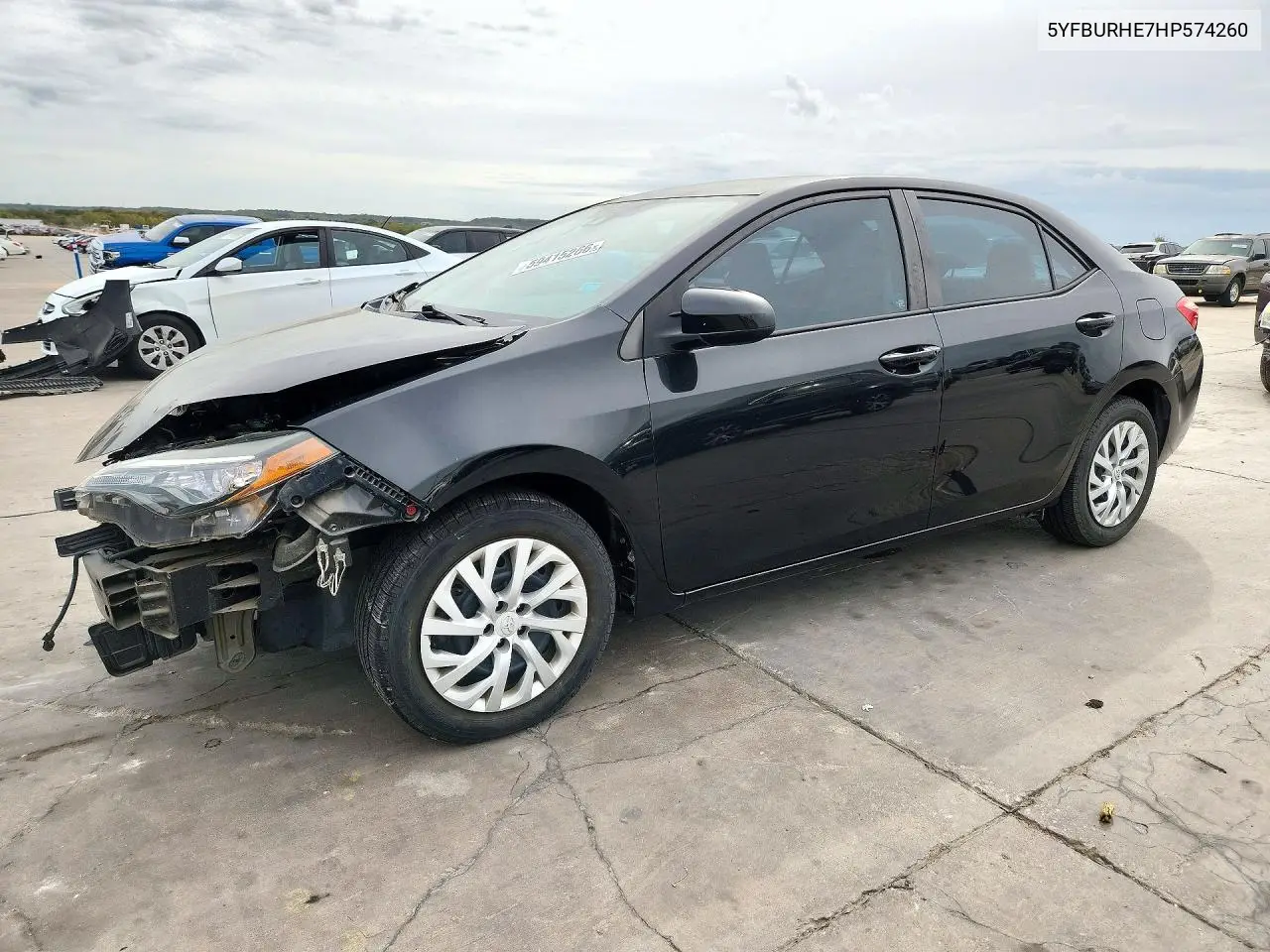 TOYOTA COROLLA 2017, VIN 5YFBURHE7HP574260