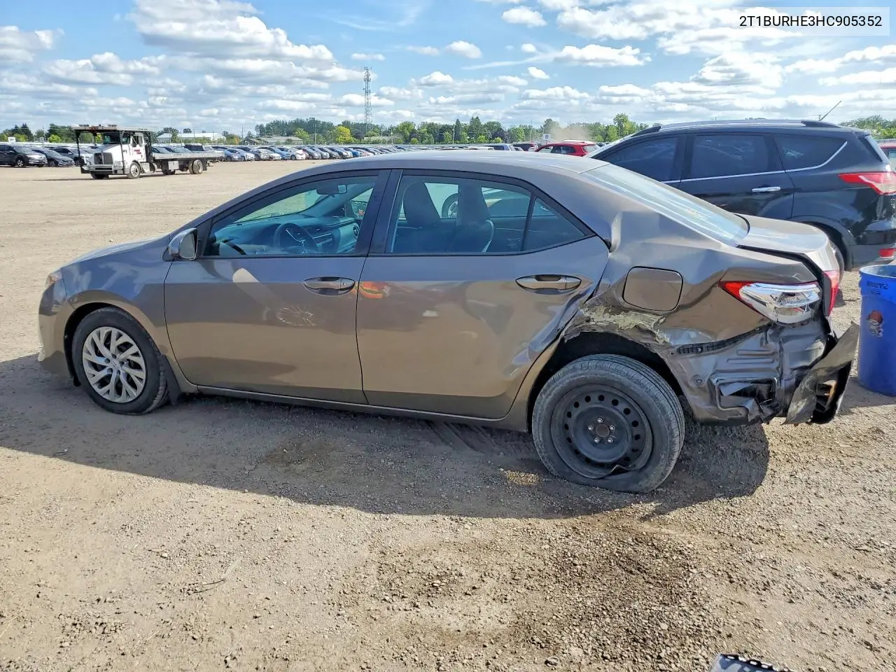 2017 TOYOTA COROLLA VIN 2T1BURHE3HC905352 — фото 2