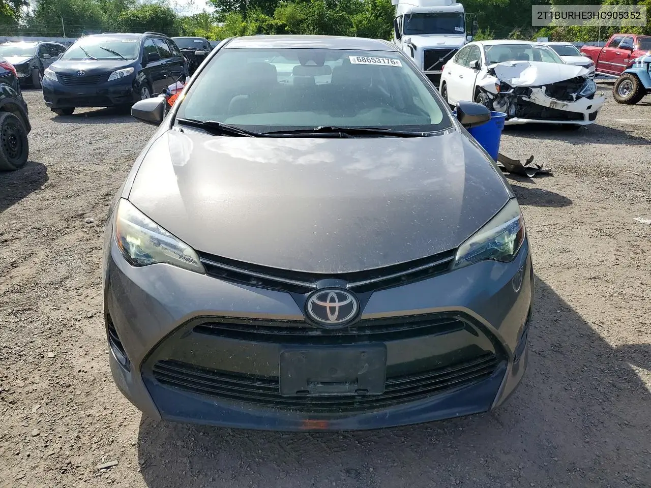 2017 TOYOTA COROLLA VIN 2T1BURHE3HC905352 — фото 5