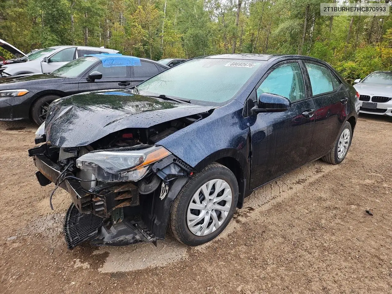 TOYOTA COROLLA 2017, VIN 2T1BURHE7HC870993