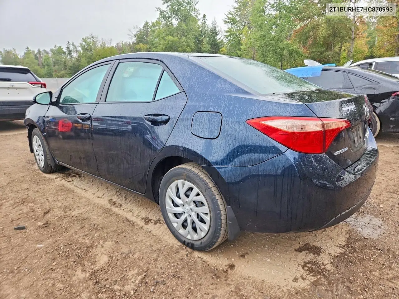 2017 TOYOTA COROLLA VIN 2T1BURHE7HC870993 — фото 2