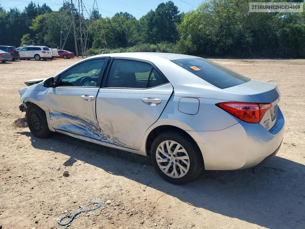 2017 TOYOTA COROLLA VIN 2T1BURHE2HC834869 — фото 2