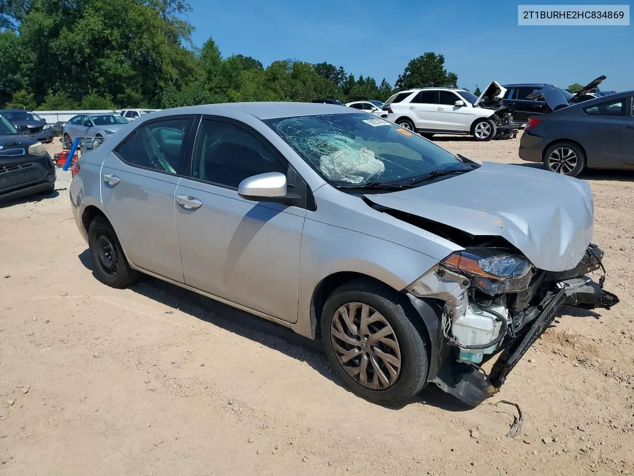 2017 TOYOTA COROLLA VIN 2T1BURHE2HC834869 — фото 4