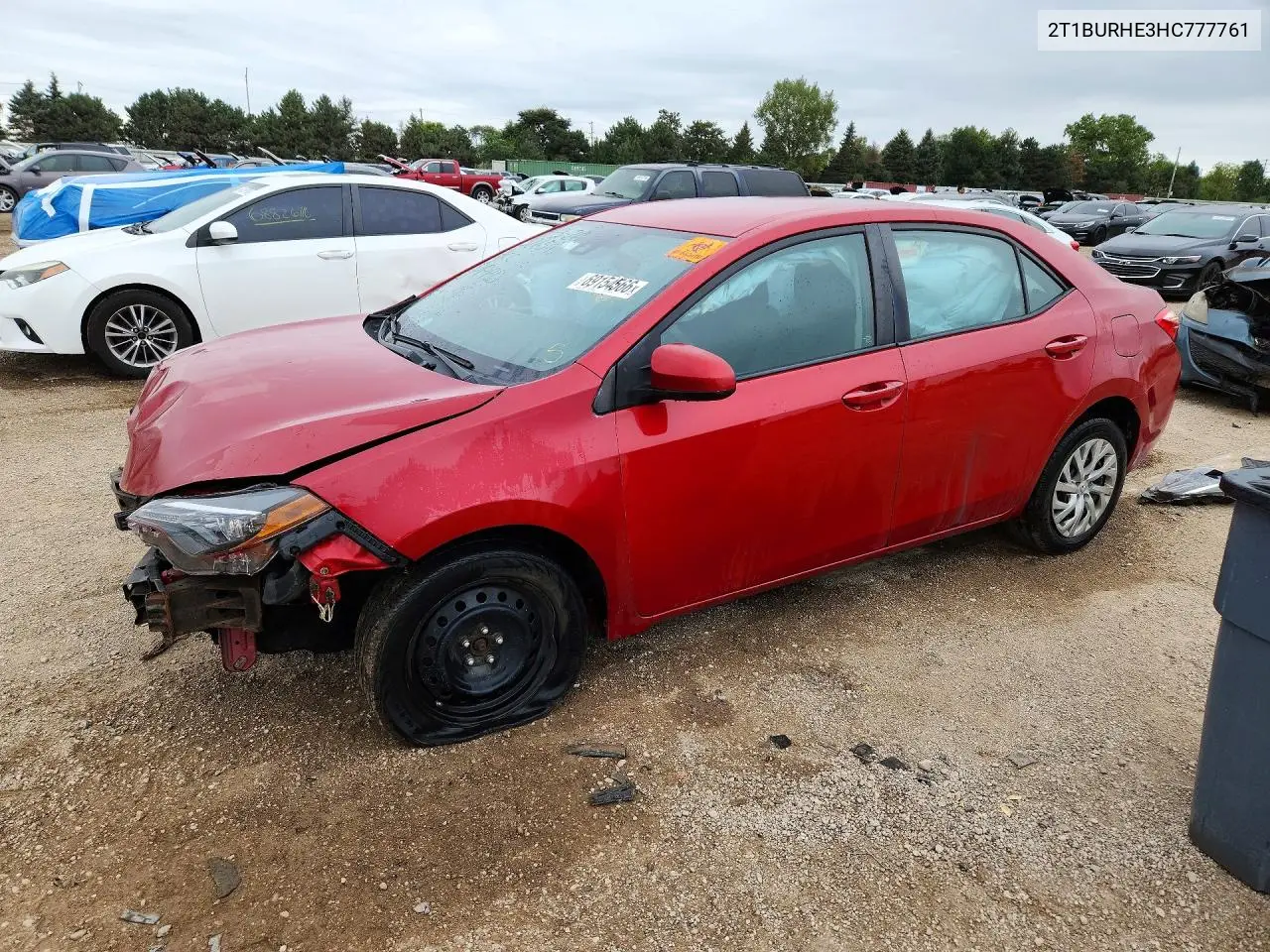 TOYOTA COROLLA 2017, VIN 2T1BURHE3HC777761