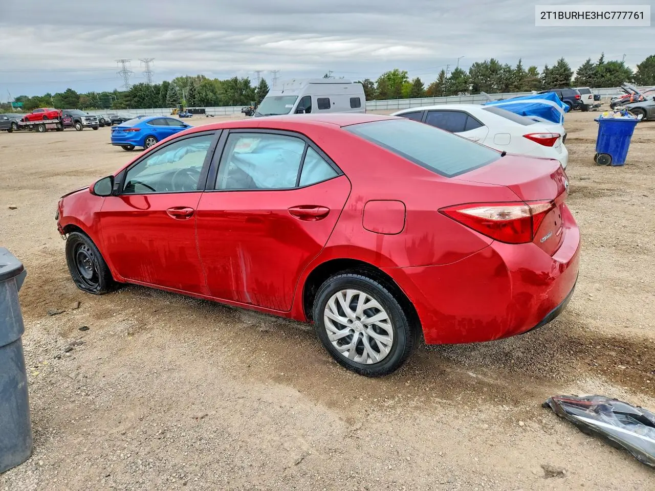 2017 TOYOTA COROLLA VIN 2T1BURHE3HC777761 — фото 2