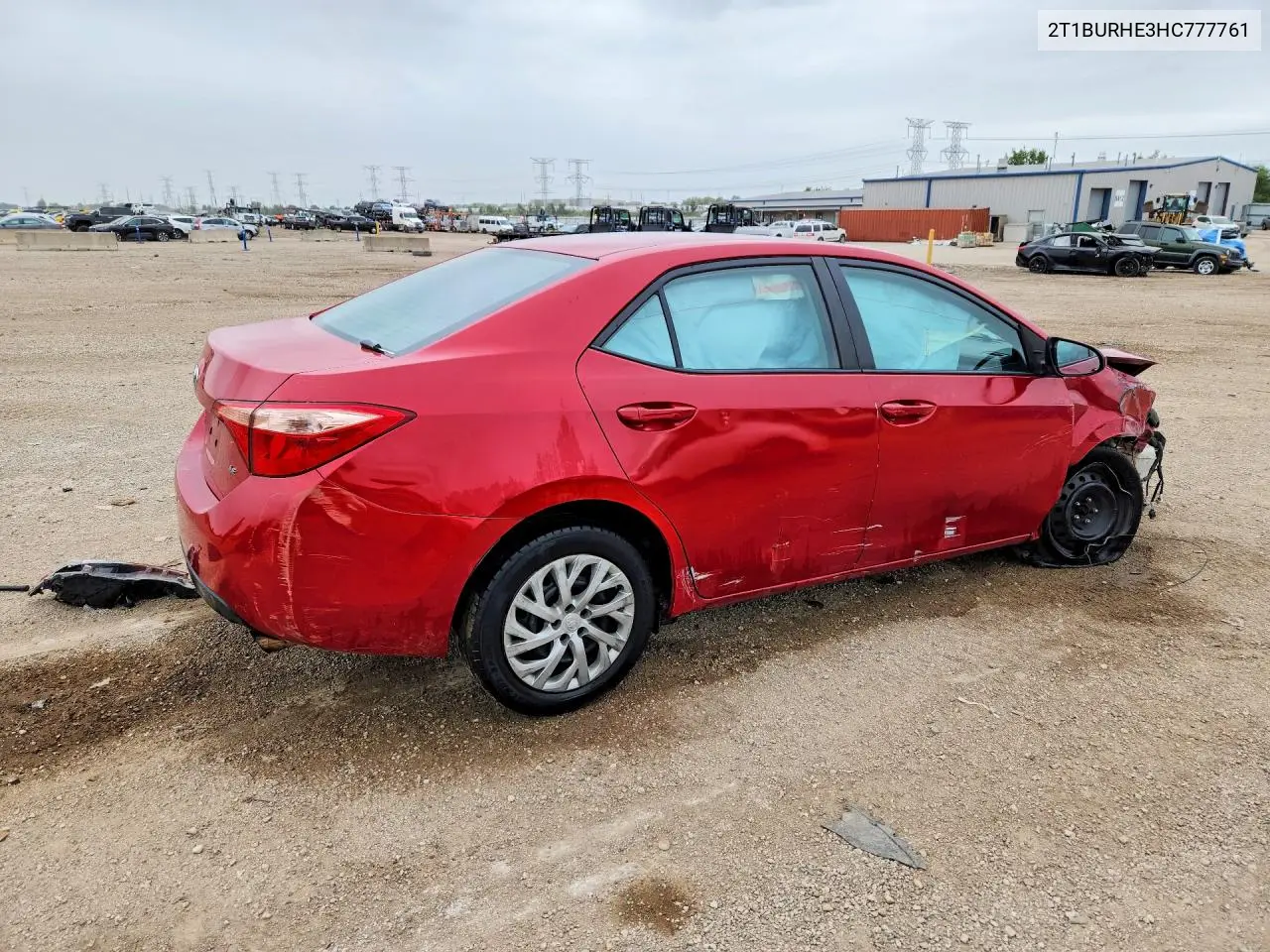 2017 TOYOTA COROLLA VIN 2T1BURHE3HC777761 — фото 3