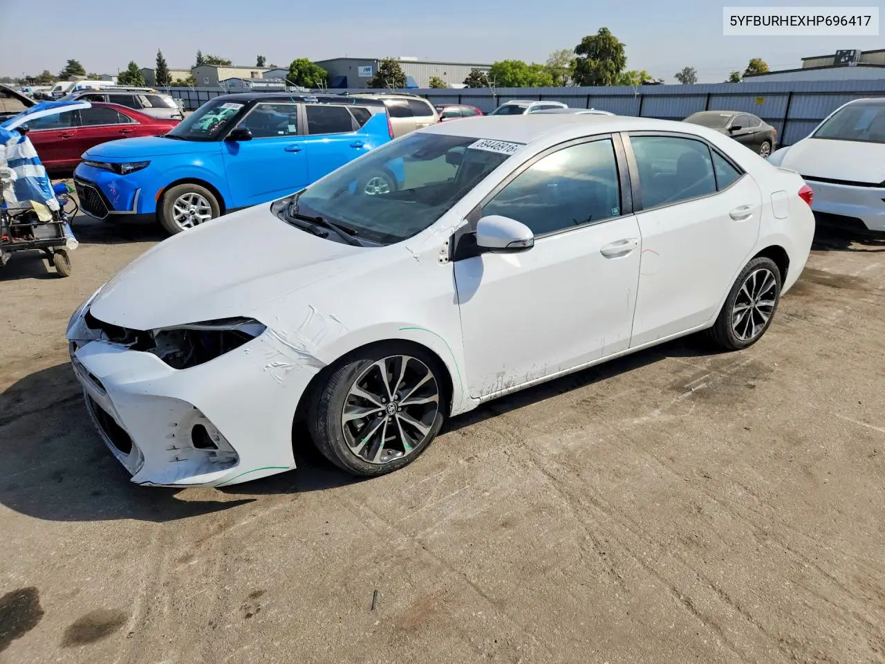 TOYOTA COROLLA 2017, VIN 5YFBURHEXHP696417