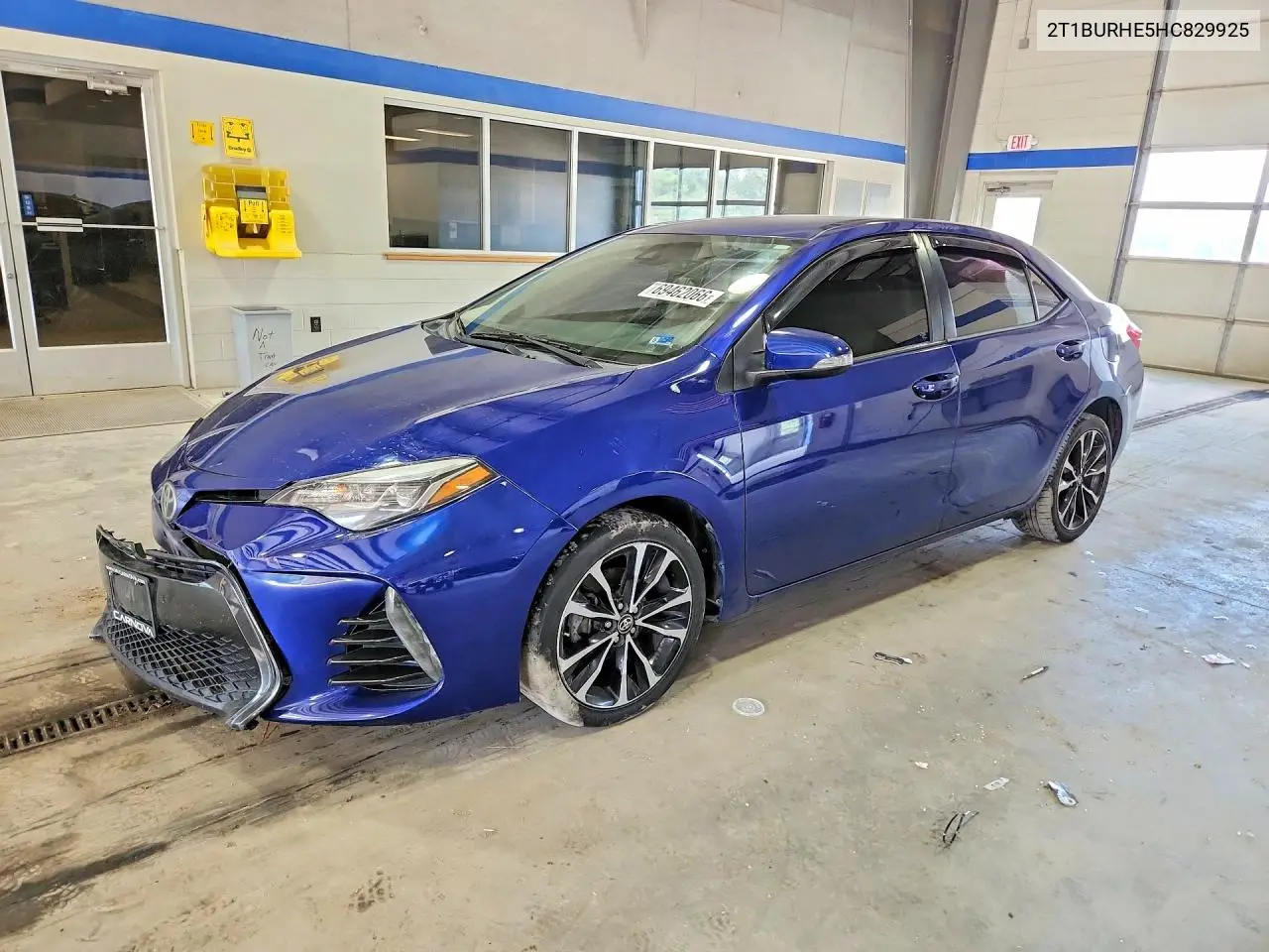 TOYOTA COROLLA 2017, VIN 2T1BURHE5HC829925