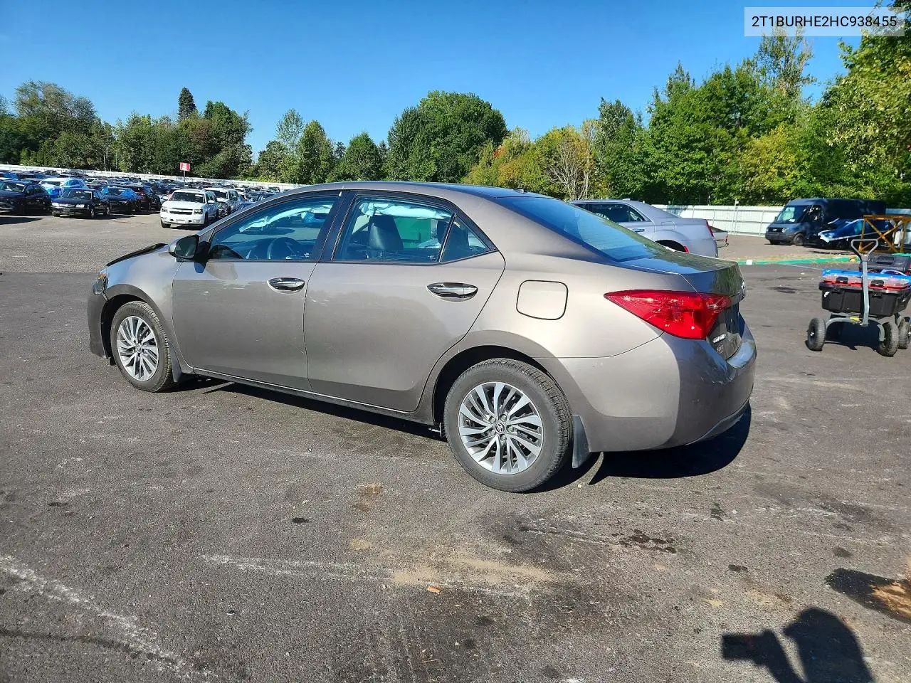 2017 TOYOTA COROLLA VIN 2T1BURHE2HC938455 — фото 2