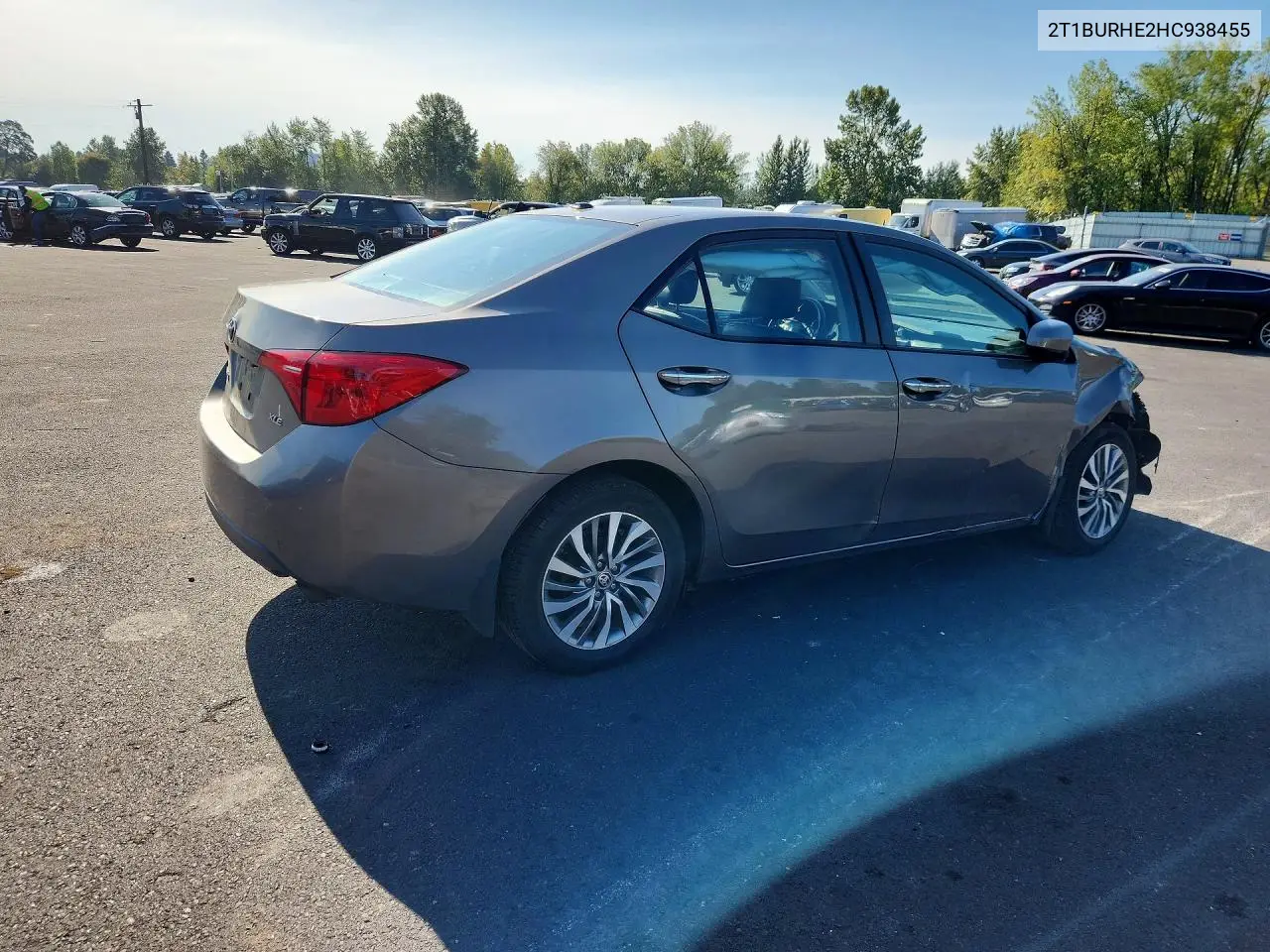 2017 TOYOTA COROLLA VIN 2T1BURHE2HC938455 — фото 3