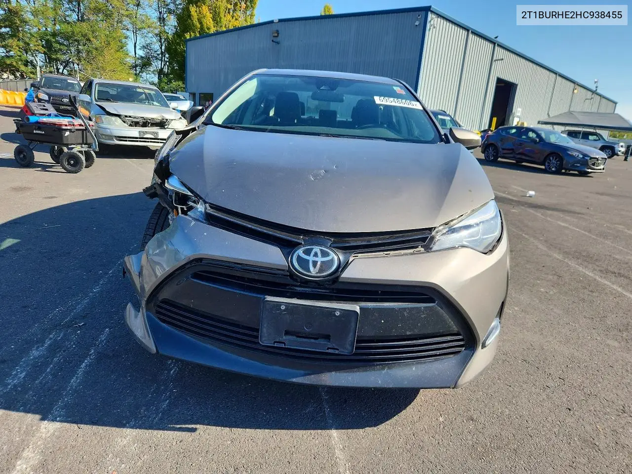2017 TOYOTA COROLLA VIN 2T1BURHE2HC938455 — фото 5