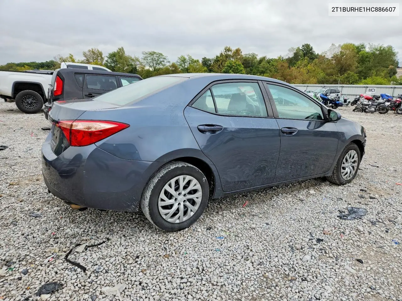 2017 TOYOTA COROLLA VIN 2T1BURHE1HC886607 — фото 3