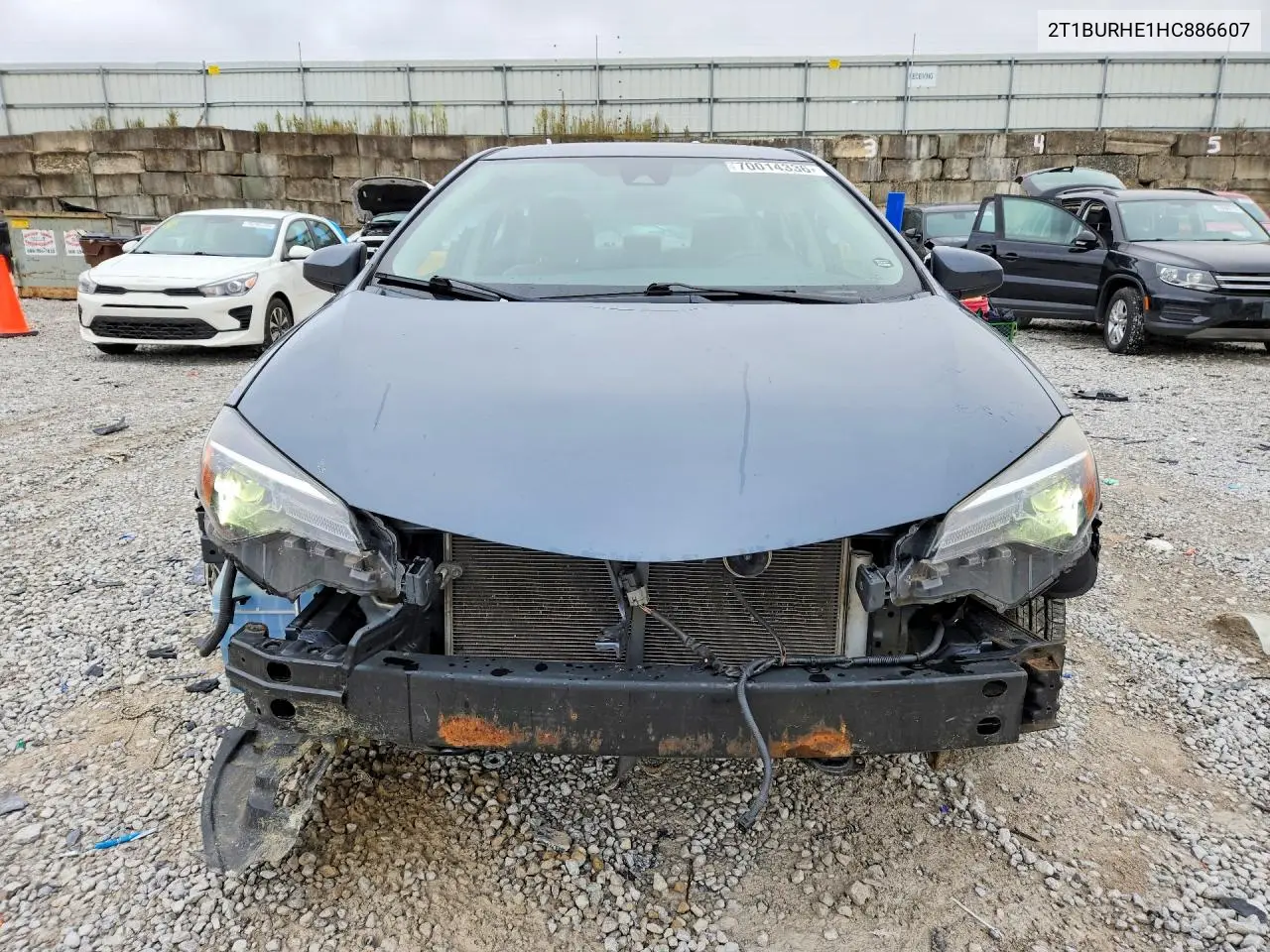 2017 TOYOTA COROLLA VIN 2T1BURHE1HC886607 — фото 5