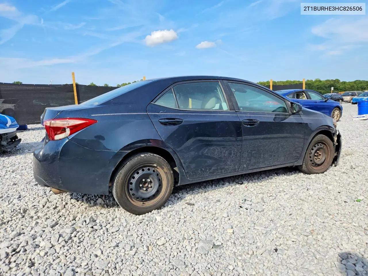 2017 TOYOTA COROLLA VIN 2T1BURHE3HC826506 — фото 3