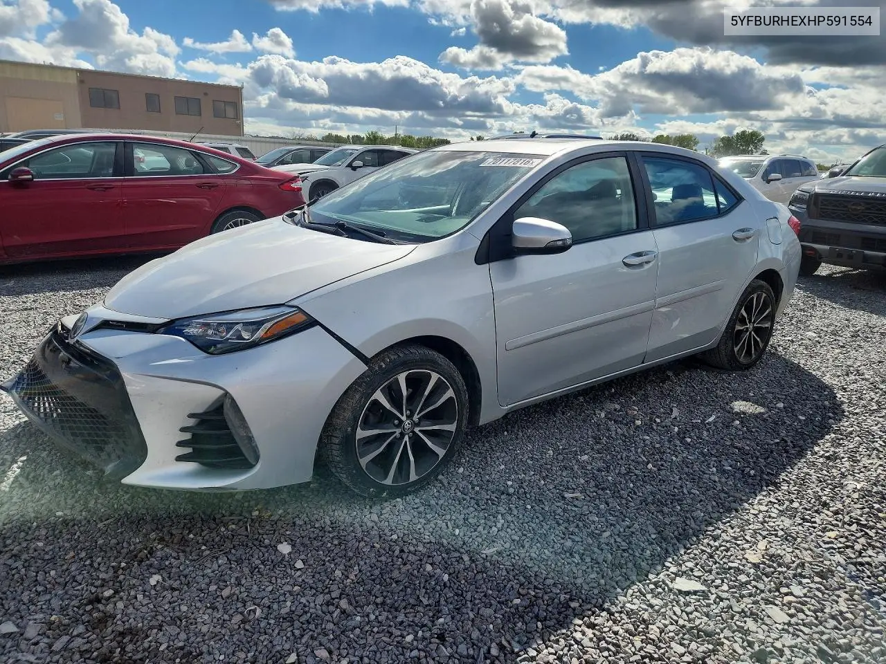 TOYOTA COROLLA 2017, VIN 5YFBURHEXHP591554