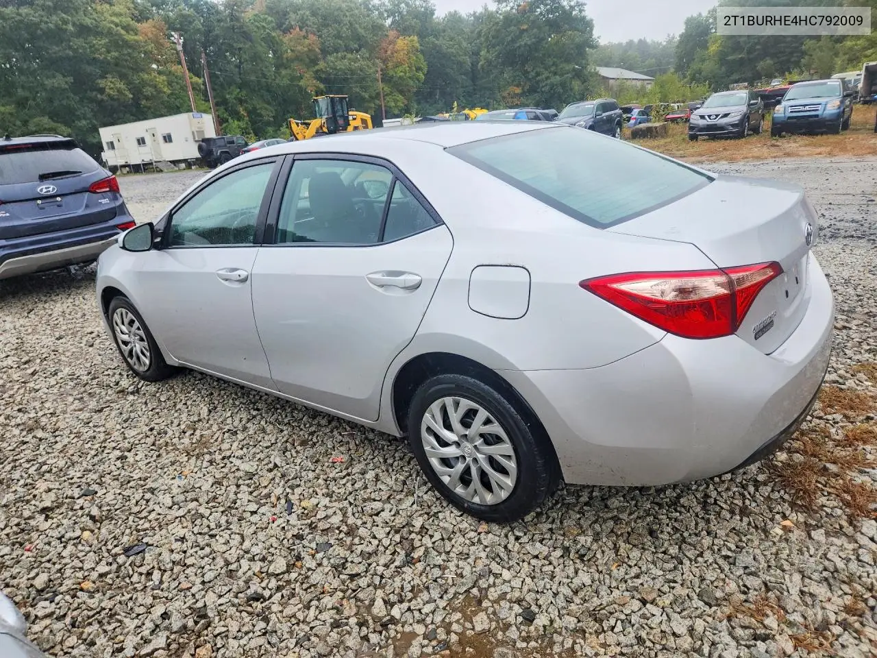 2017 TOYOTA COROLLA VIN 2T1BURHE4HC792009 — фото 2