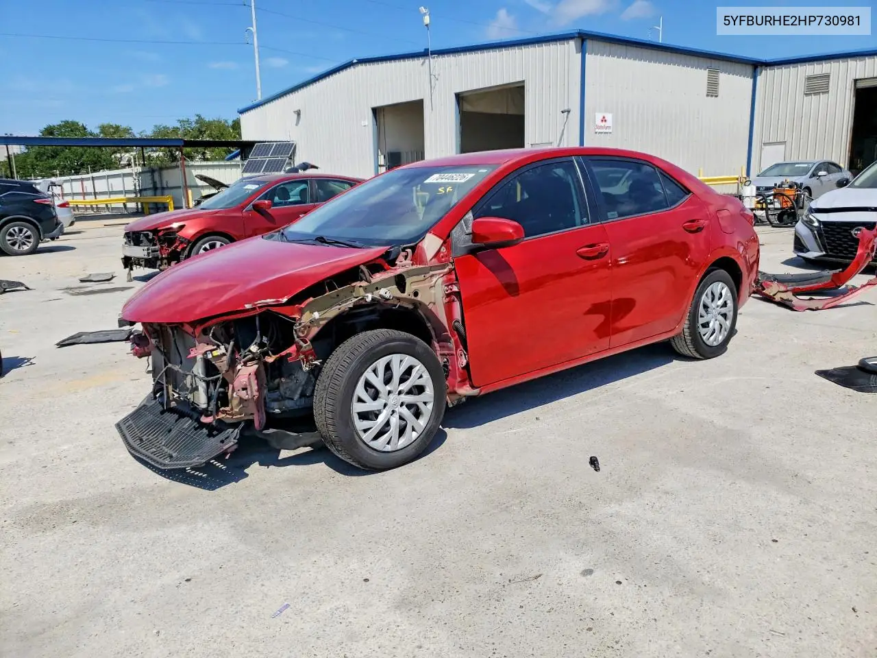 TOYOTA COROLLA 2017, VIN 5YFBURHE2HP730981