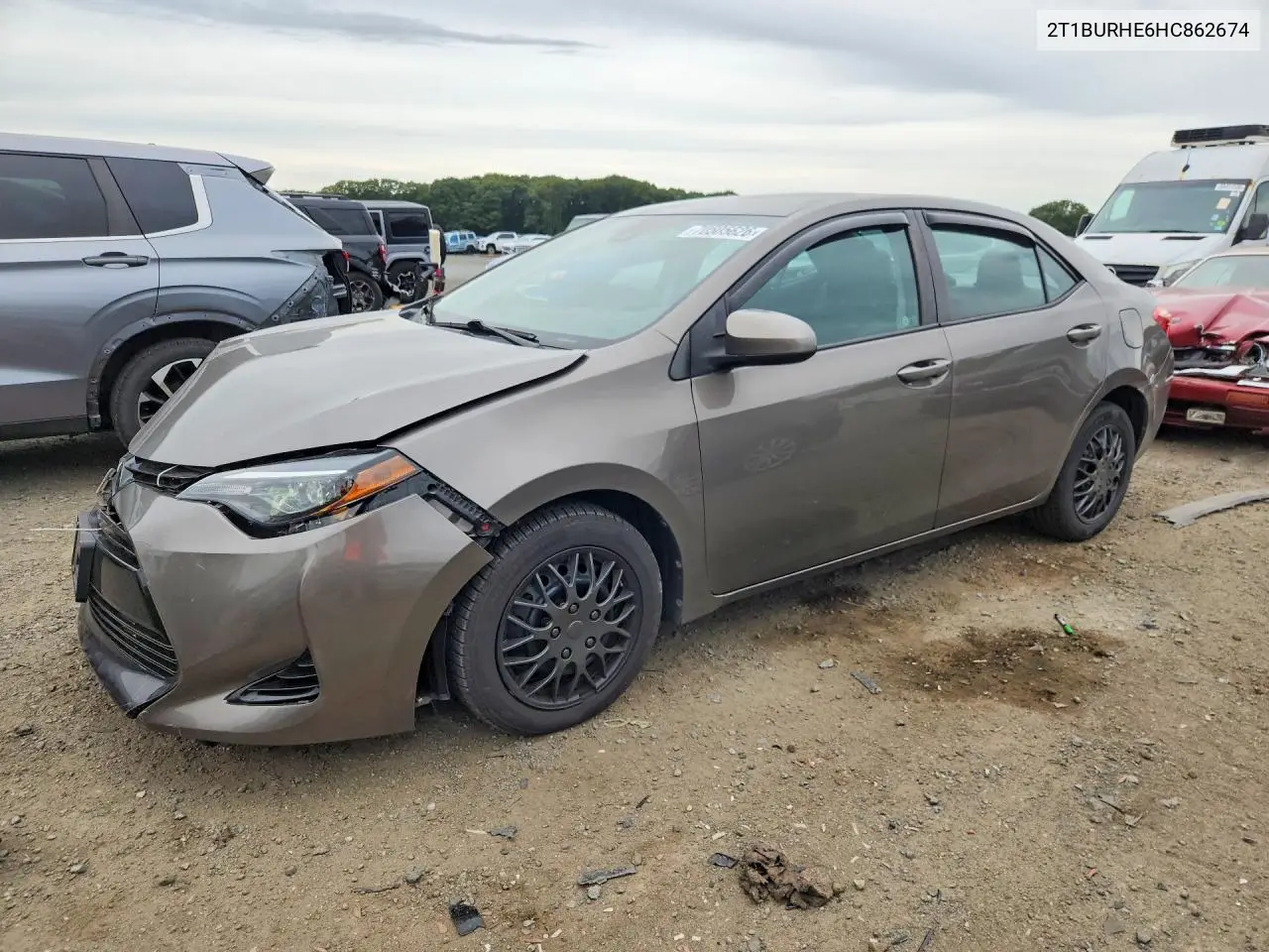 TOYOTA COROLLA 2017, VIN 2T1BURHE6HC862674