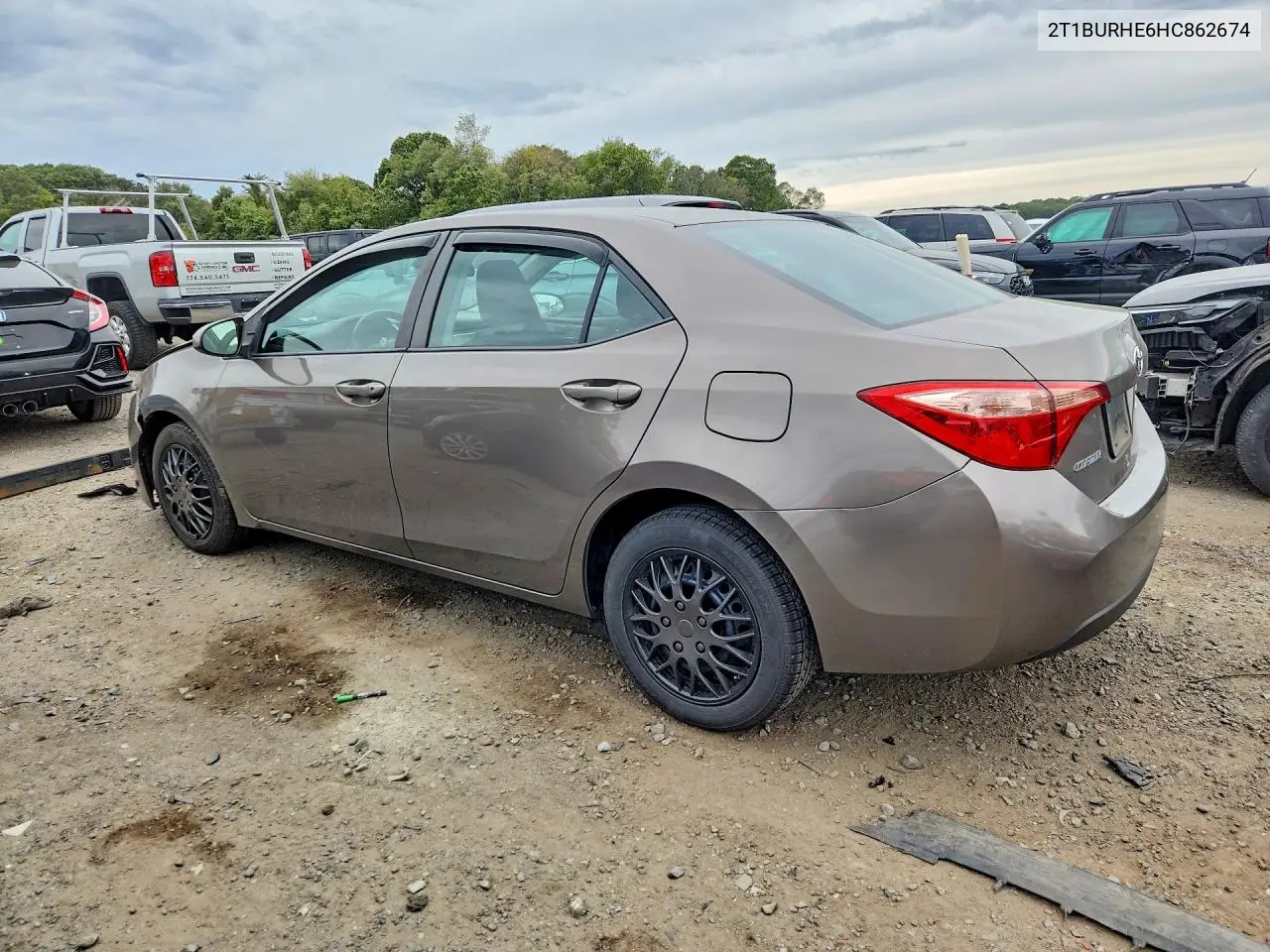 2017 TOYOTA COROLLA VIN 2T1BURHE6HC862674 — фото 2