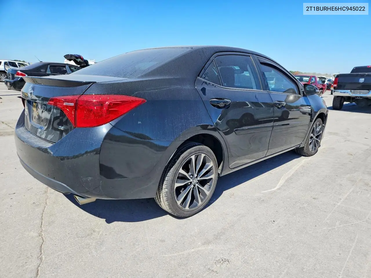 2017 TOYOTA COROLLA VIN 2T1BURHE6HC945022 — фото 3