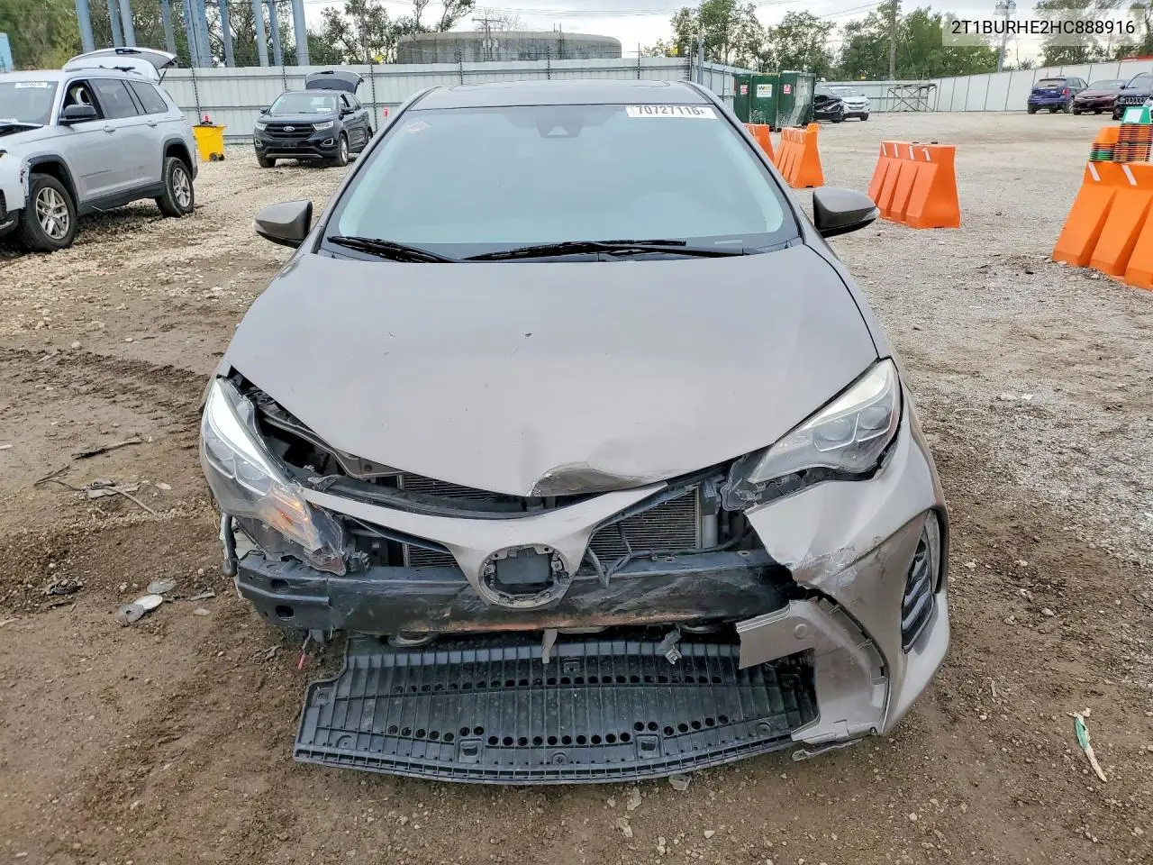 2017 TOYOTA COROLLA VIN 2T1BURHE2HC888916 — фото 5