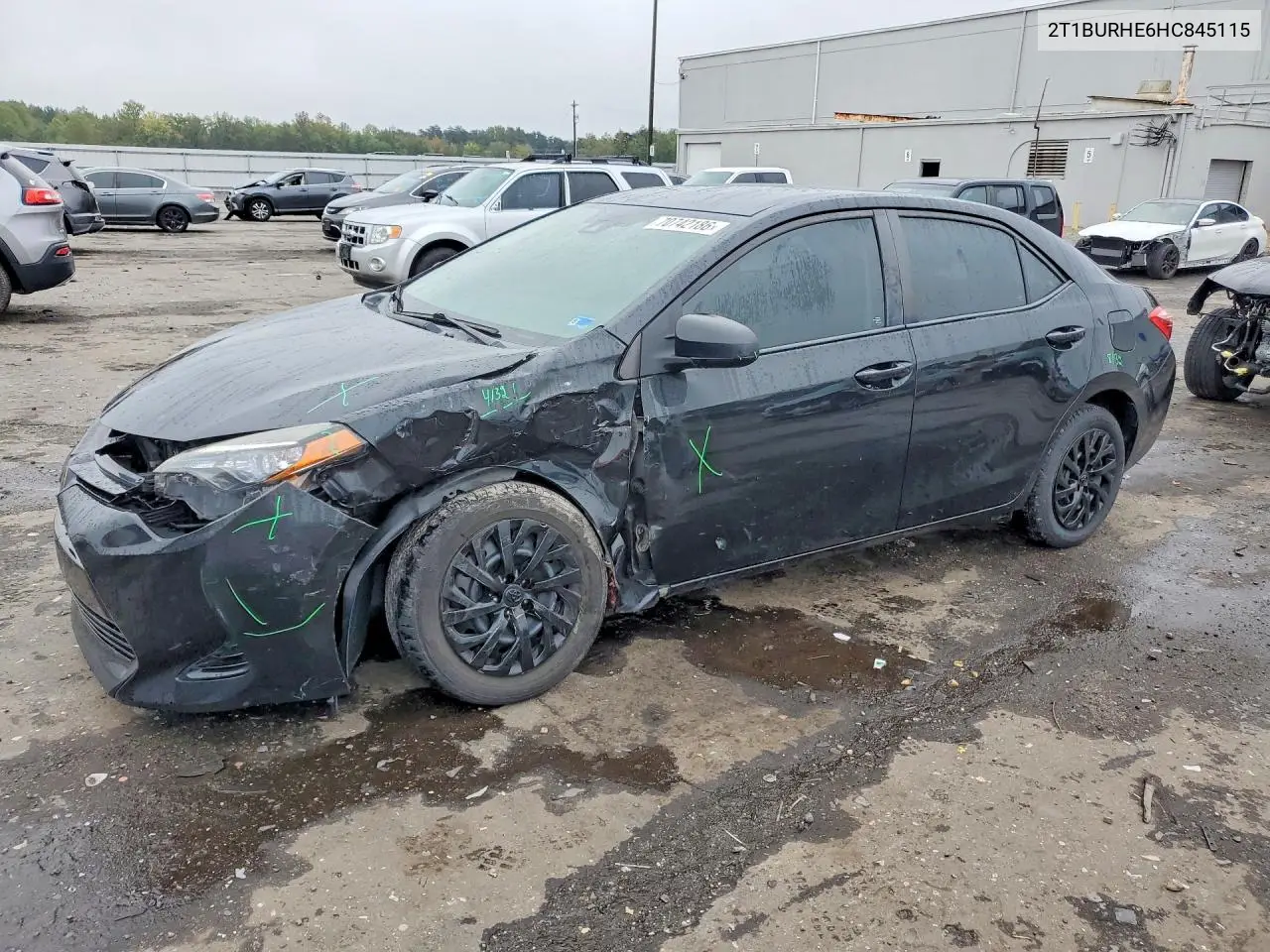 TOYOTA COROLLA 2017, VIN 2T1BURHE6HC845115