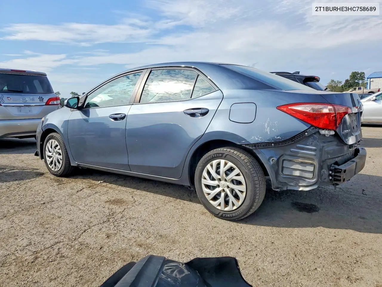 2017 TOYOTA COROLLA VIN 2T1BURHE3HC758689 — фото 2