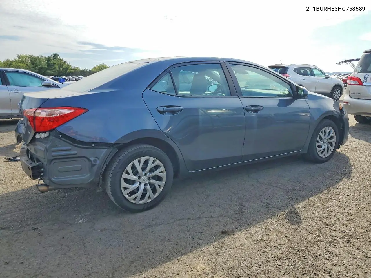 2017 TOYOTA COROLLA VIN 2T1BURHE3HC758689 — фото 3