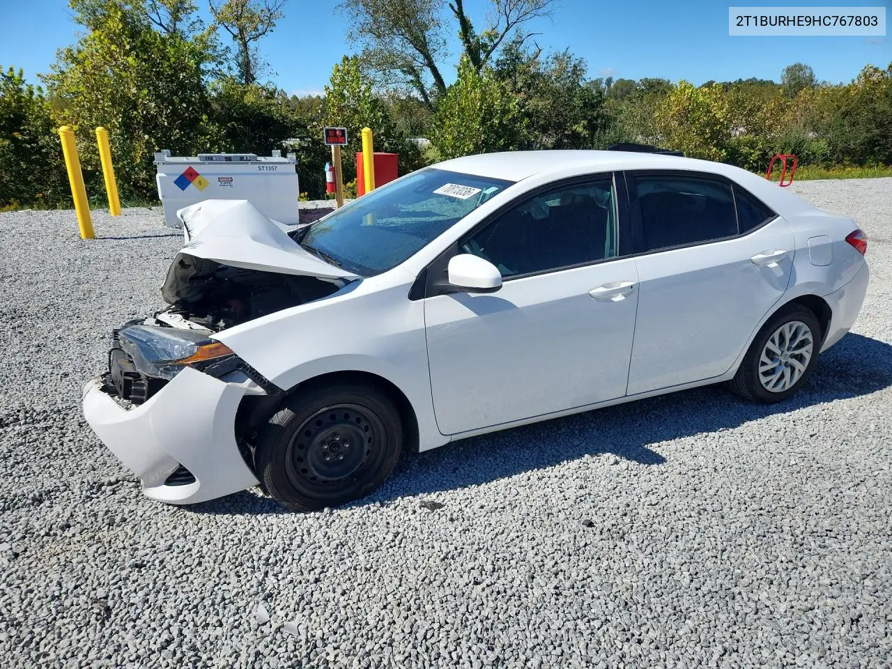 TOYOTA COROLLA 2017, VIN 2T1BURHE9HC767803