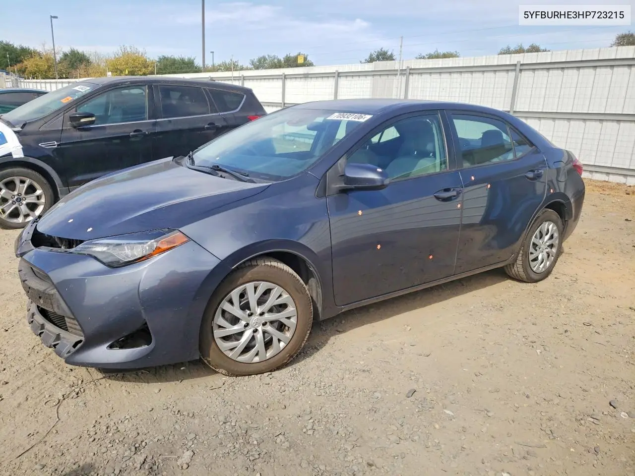 TOYOTA COROLLA 2017, VIN 5YFBURHE3HP723215