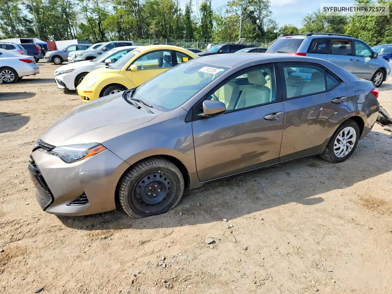 TOYOTA COROLLA 2017, VIN 5YFBURHE1HP672572