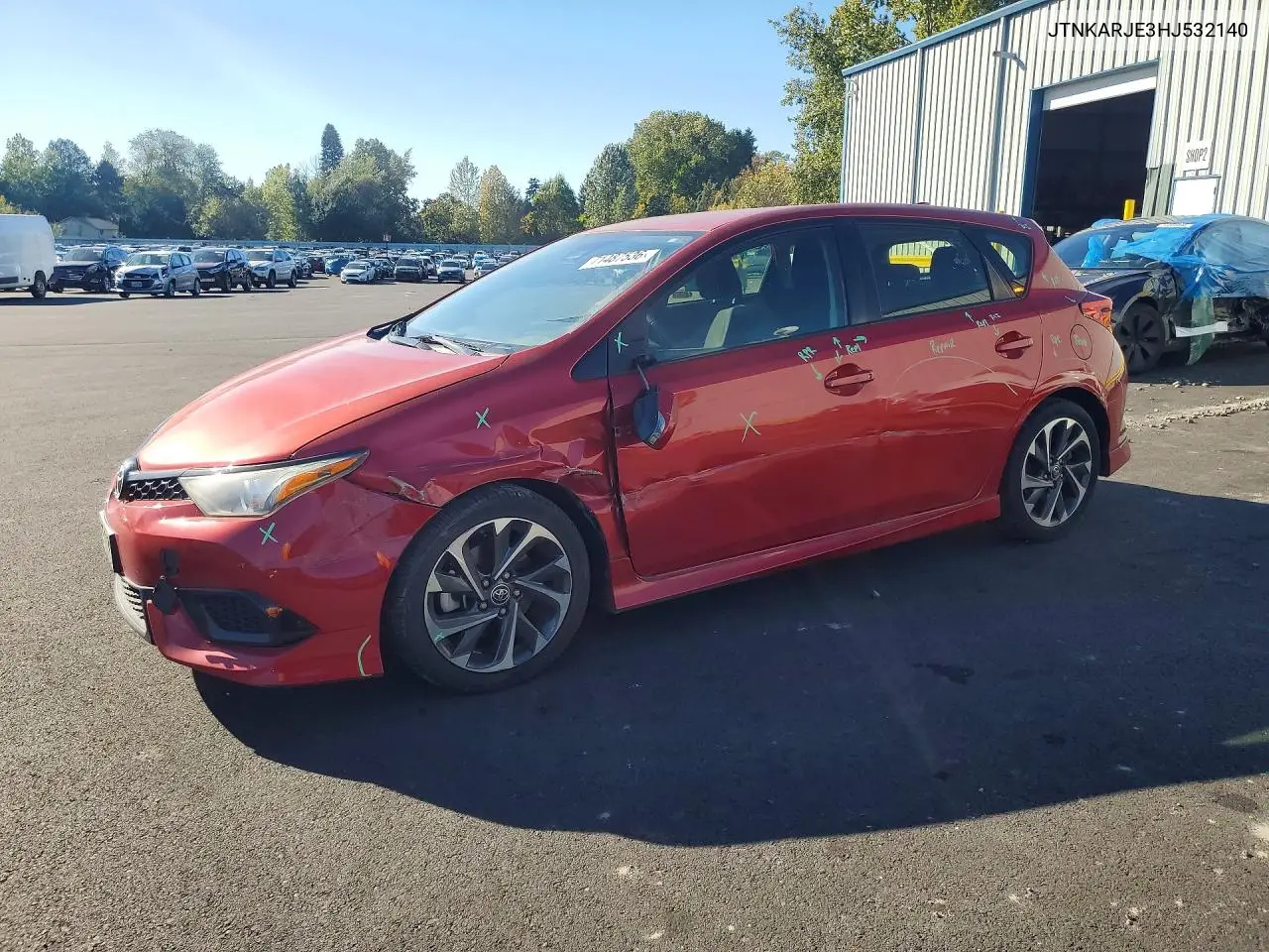 TOYOTA COROLLA 2017, VIN JTNKARJE3HJ532140