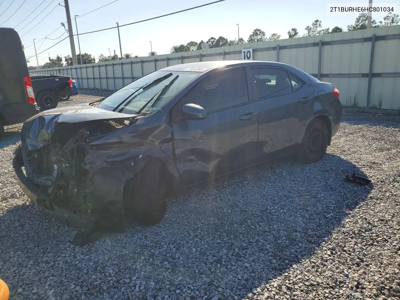 TOYOTA COROLLA 2017, VIN 2T1BURHE6HC801034