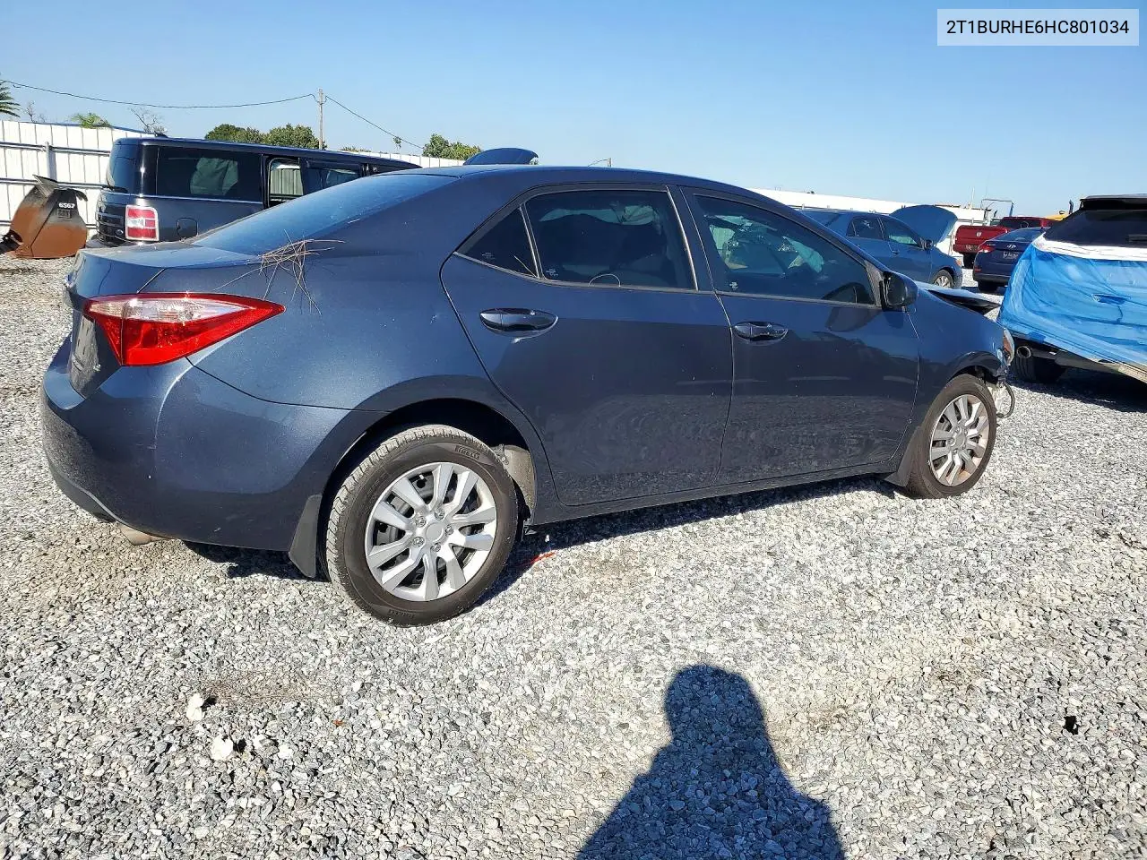 2017 TOYOTA COROLLA VIN 2T1BURHE6HC801034 — фото 3