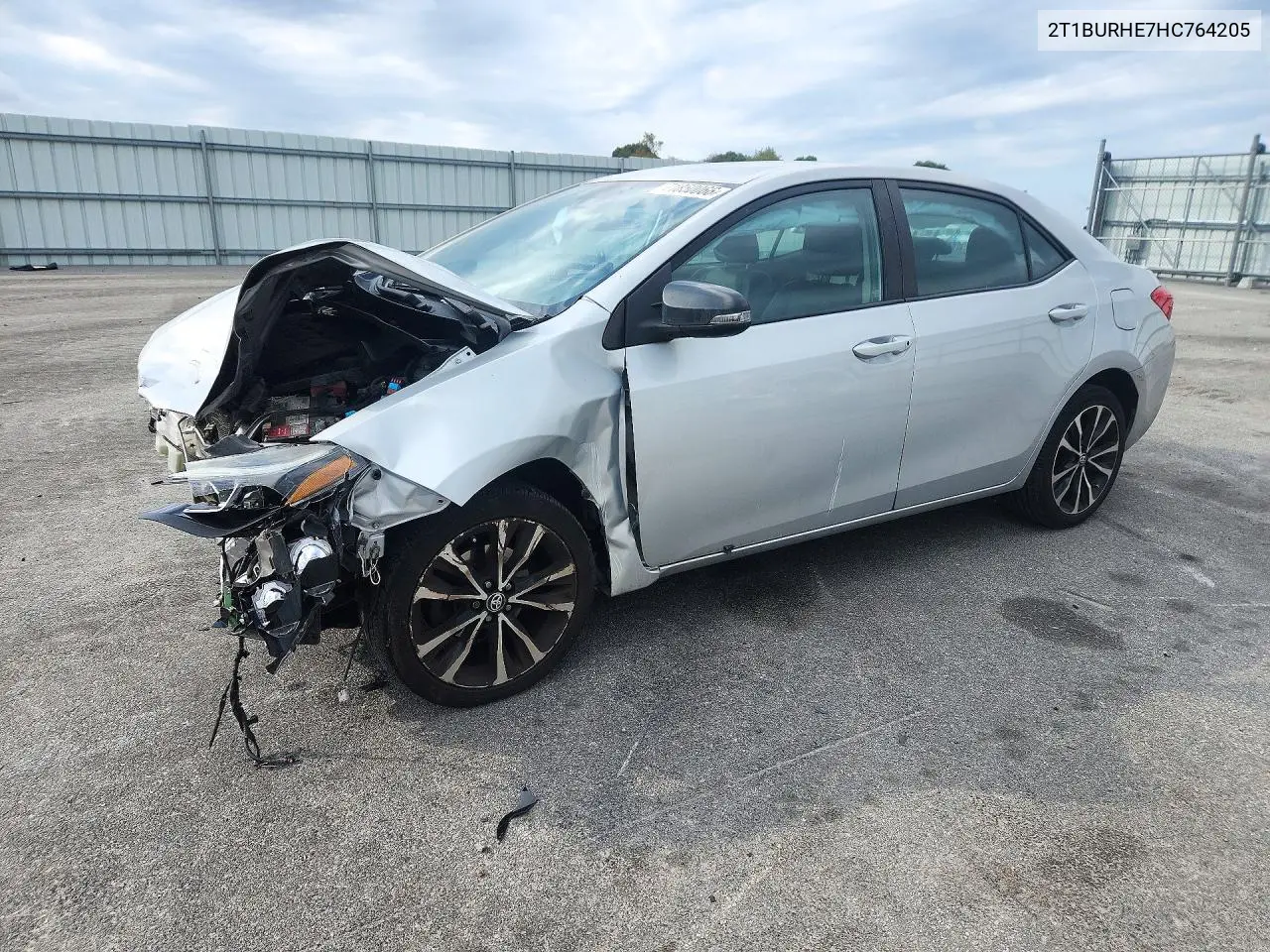 TOYOTA COROLLA 2017, VIN 2T1BURHE7HC764205
