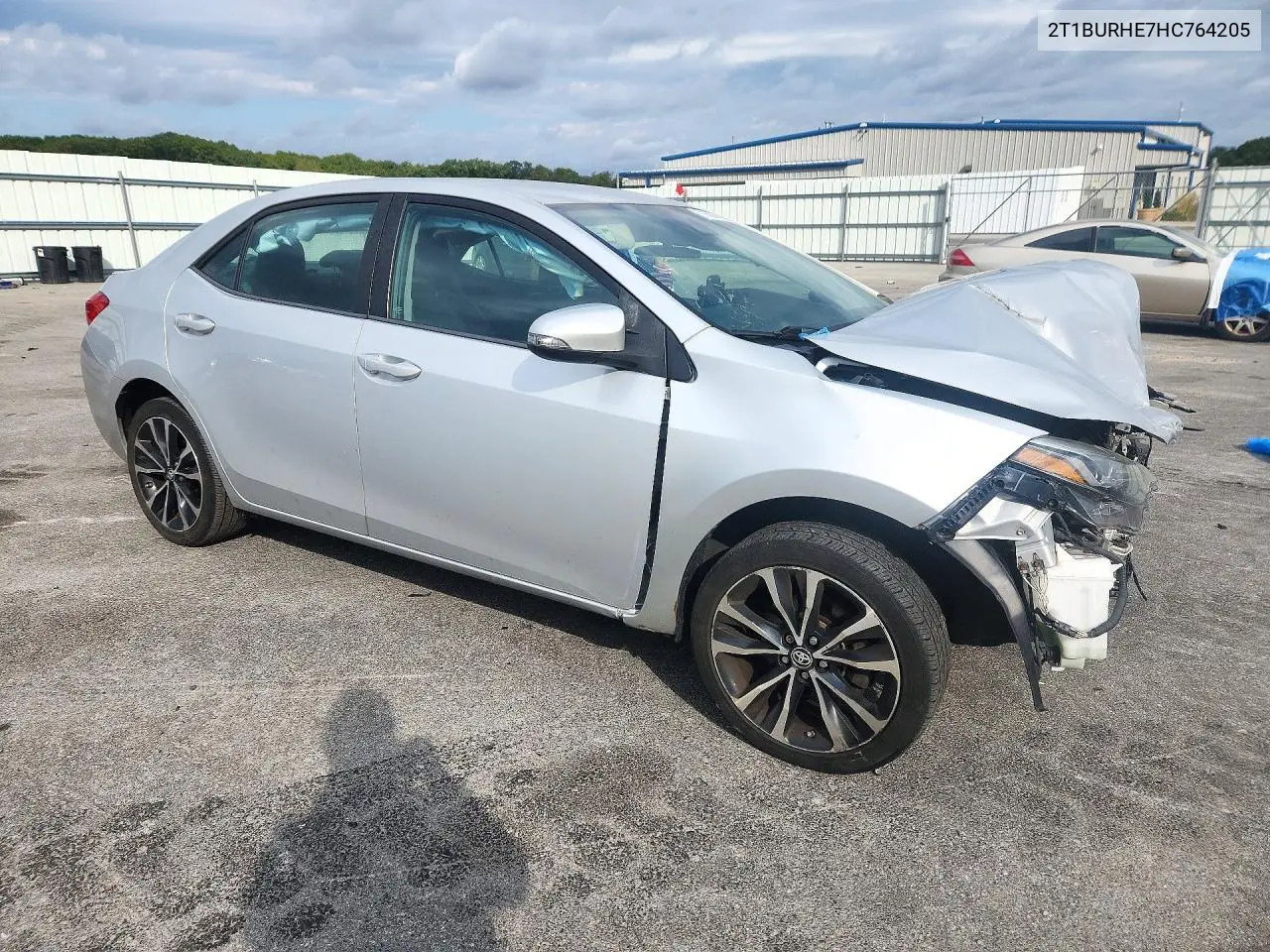 2017 TOYOTA COROLLA VIN 2T1BURHE7HC764205 — фото 4