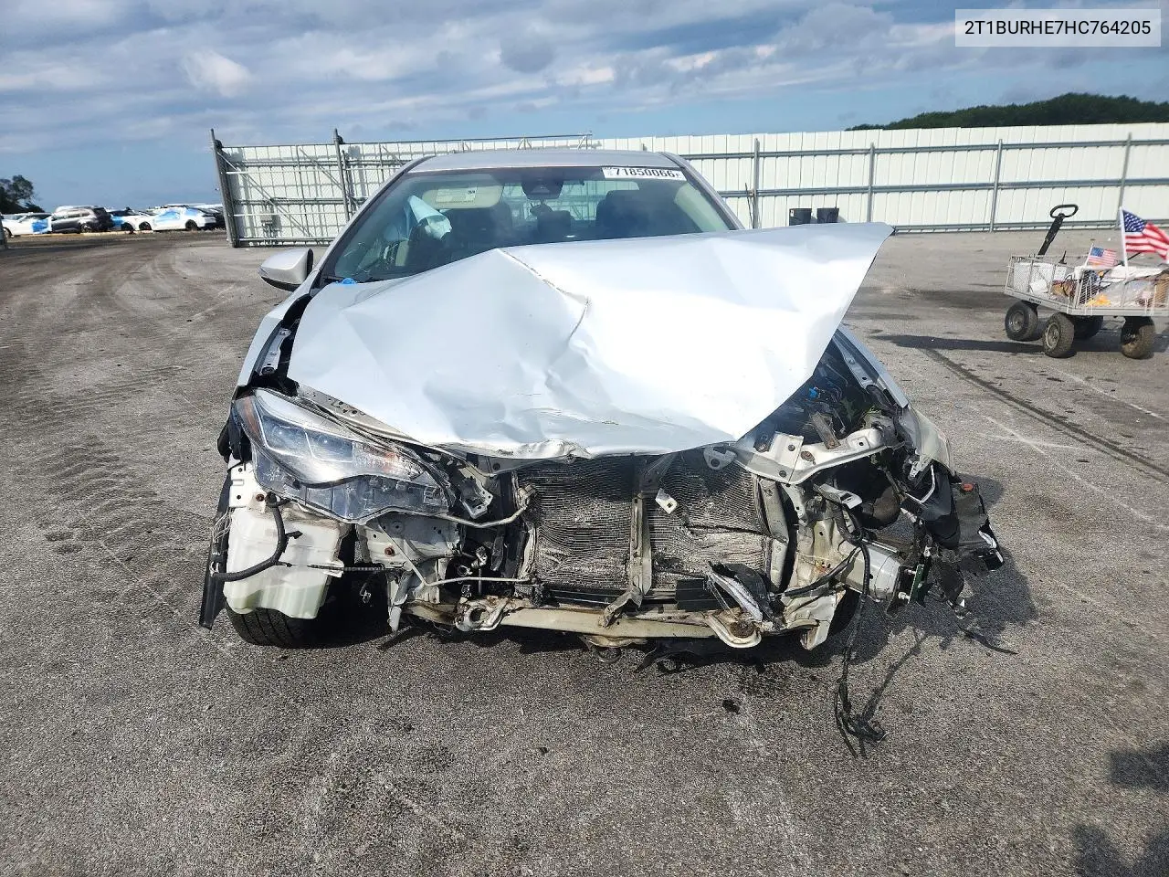 2017 TOYOTA COROLLA VIN 2T1BURHE7HC764205 — фото 5