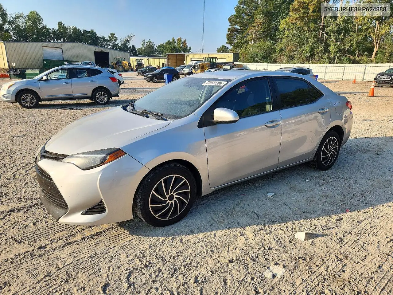 TOYOTA COROLLA 2017, VIN 5YFBURHE8HP624888