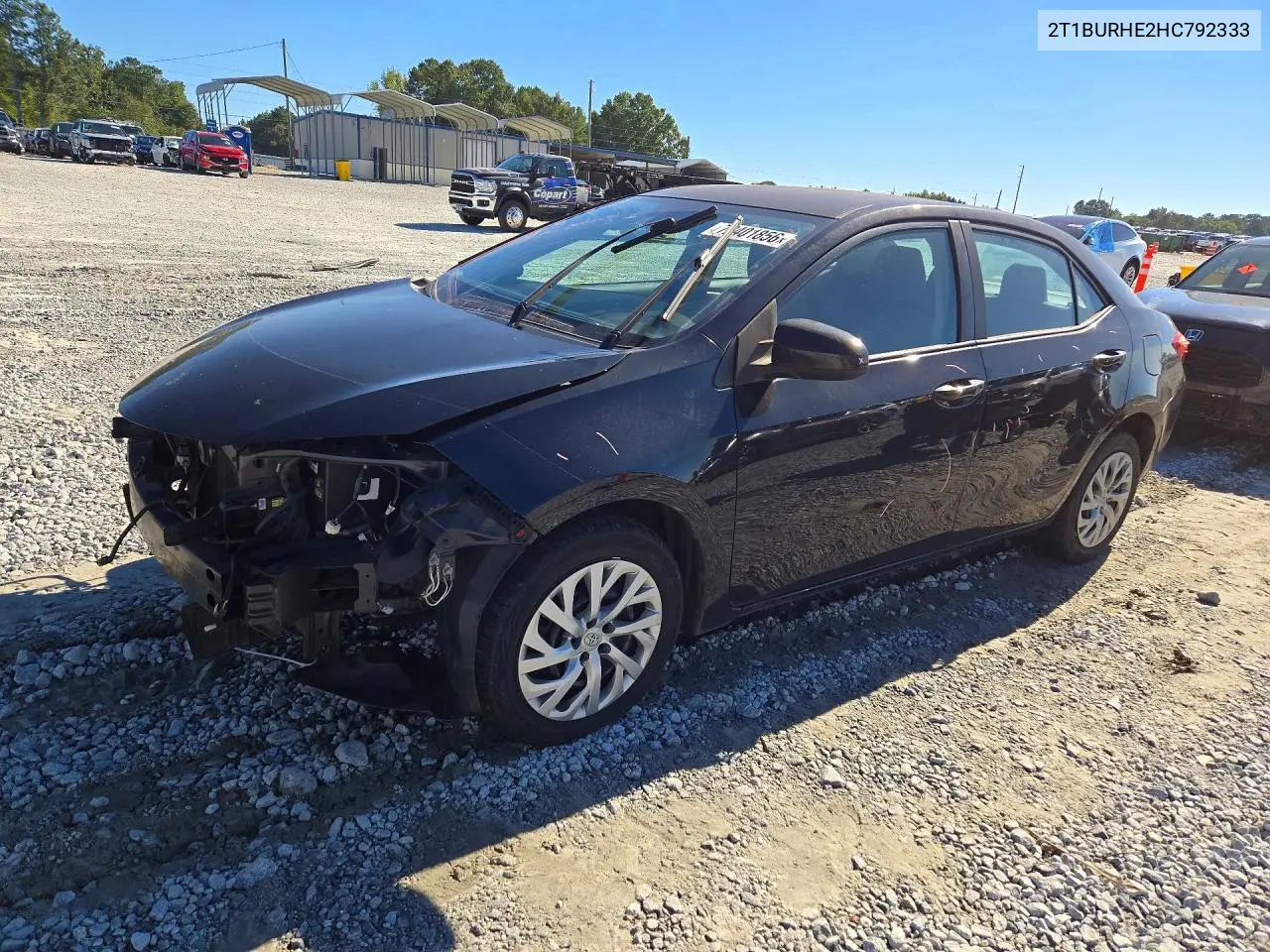 TOYOTA COROLLA 2017, VIN 2T1BURHE2HC792333