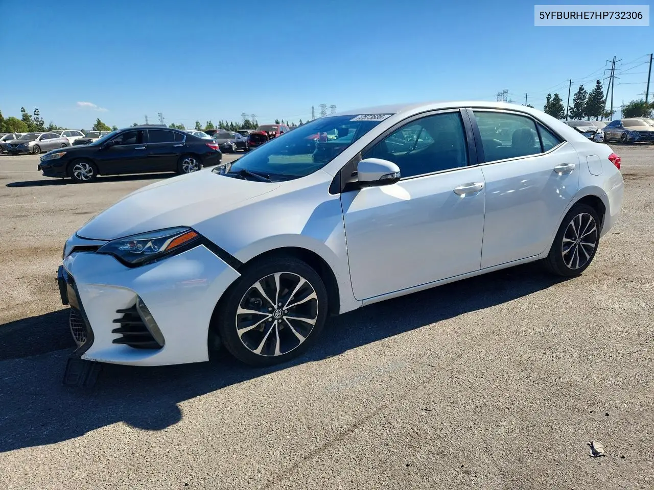 TOYOTA COROLLA 2017, VIN 5YFBURHE7HP732306