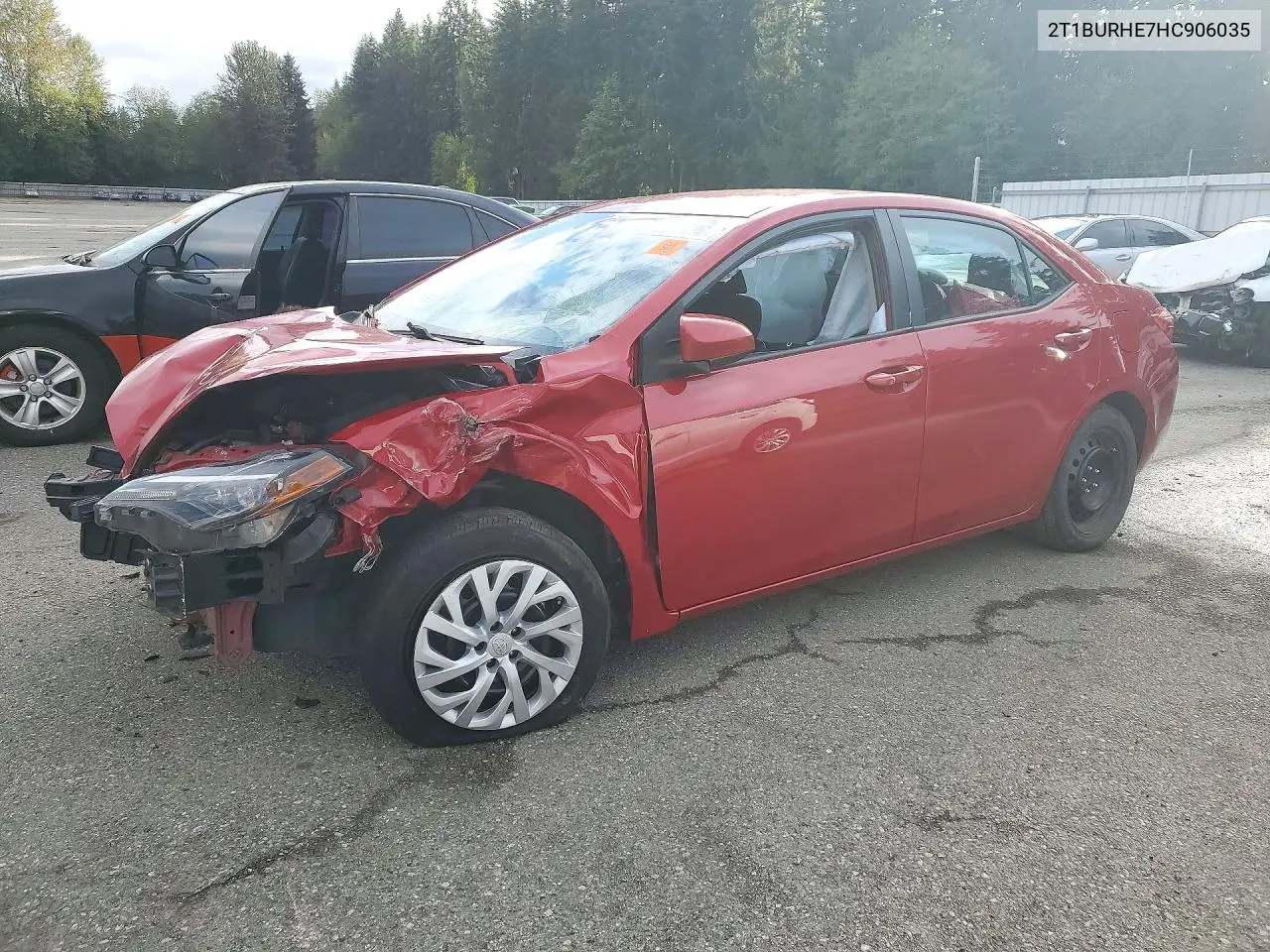 TOYOTA COROLLA 2017, VIN 2T1BURHE7HC906035