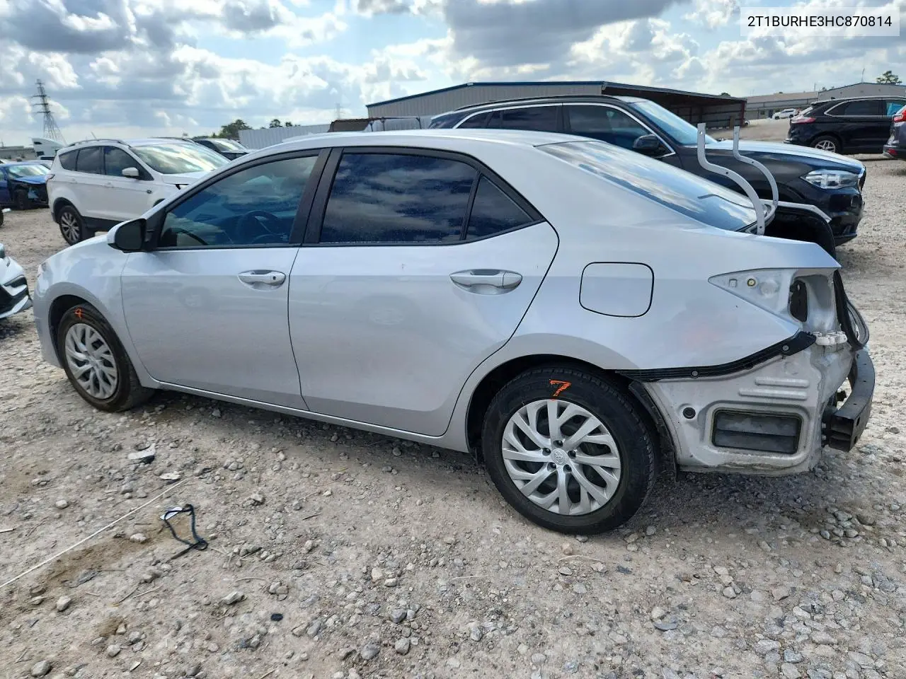 2017 TOYOTA COROLLA VIN 2T1BURHE3HC870814 — фото 2